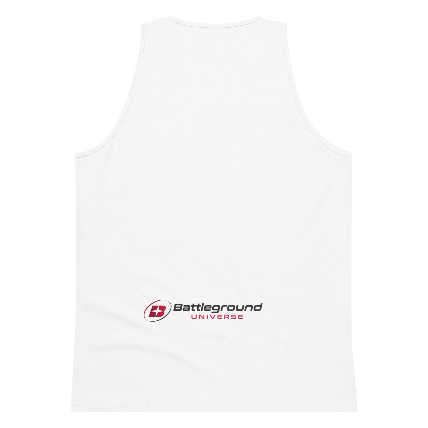 Battleground Universe Men’s White Tank Top